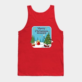 Pine Tree Merry Christmas Tank Top